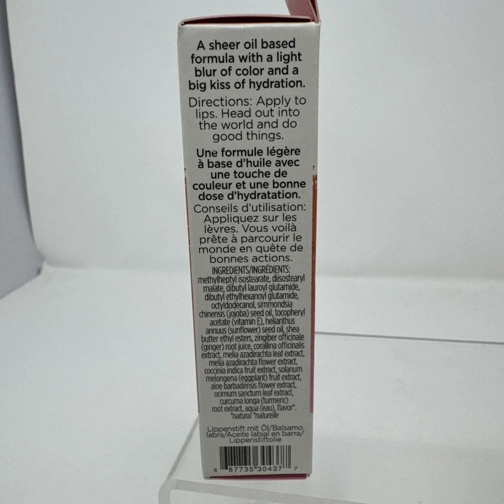 4 Glow Stick Lip Oil by Pacifica Rosy Glow Sheer Tint Plant Oils Vitamin E